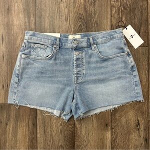 7 for all mankind Blue Denim Jean Shorts Women’s Size 30